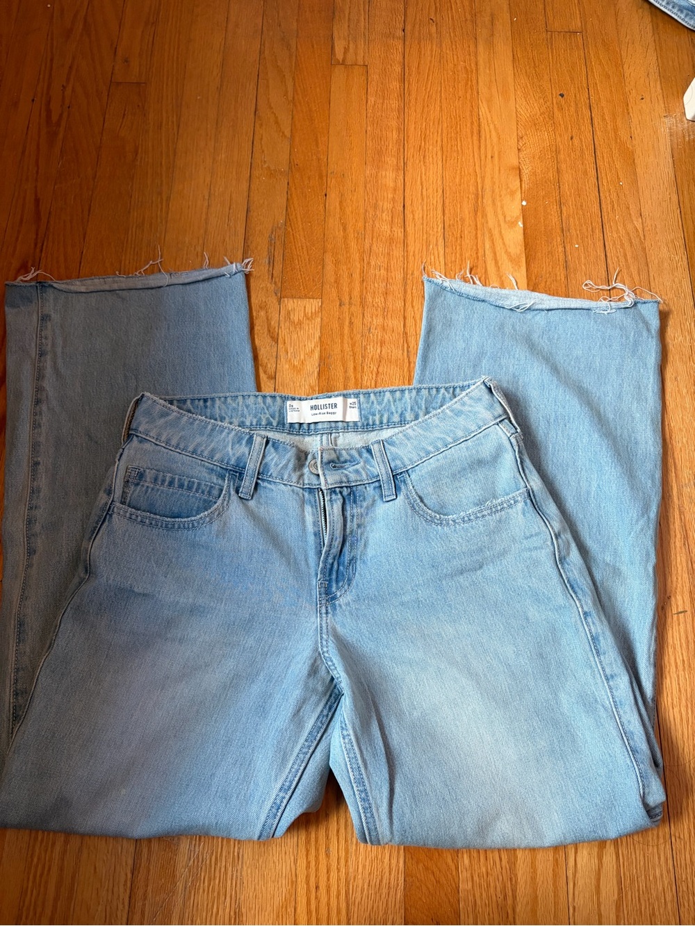 Hollister wide leg low rise jeans